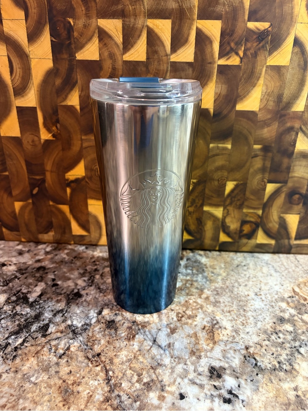 Starbucks Stainless Steel Ombre Blue Travel Tumbler